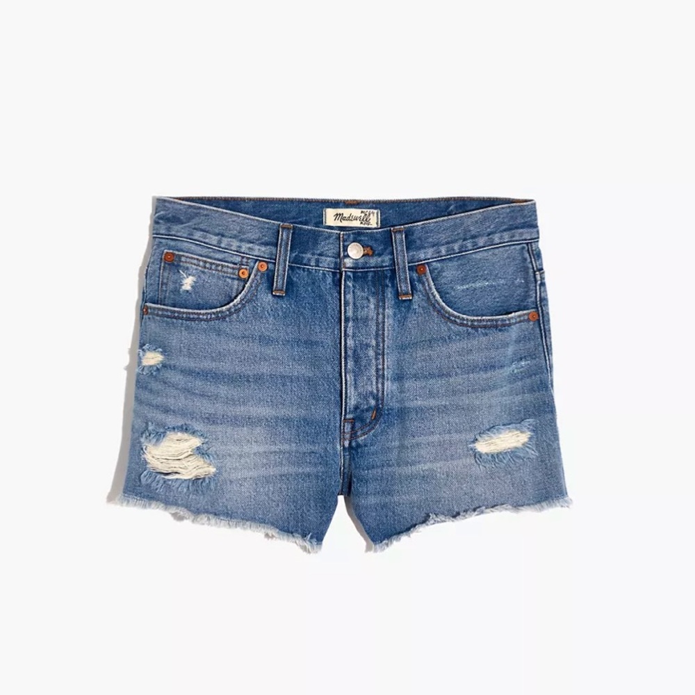 Madewell Relaxed Denim Shorts in Homecrest Wash